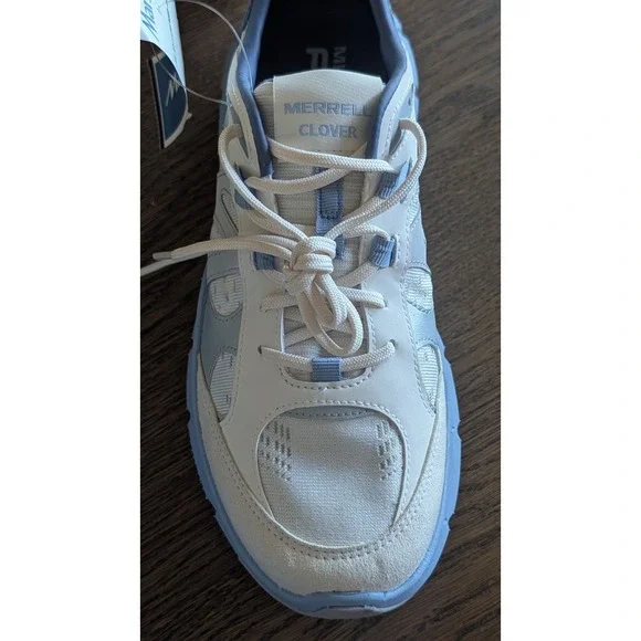 Merrell Clover Tech Sneaker, white and blue, Woman's Everyday Sneaker Size 9.5 - Picture 7 of 10